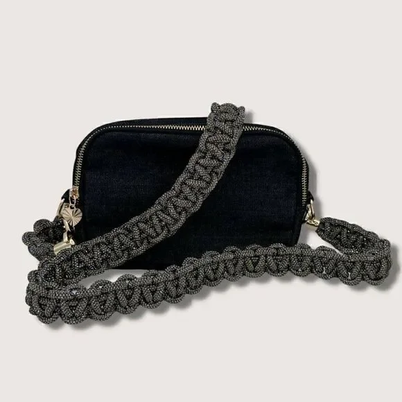 Gold Sparkle Rhinestone Crystal Handbag STRAP - Picture 11 of 12